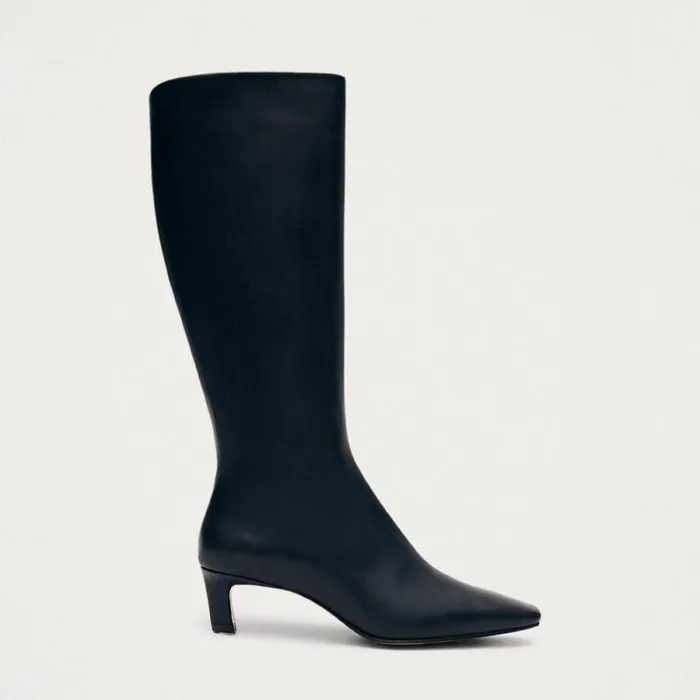 Rory Black Leather Boots Women ALOHAS Boots