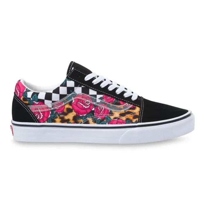 RoseAnimal Check Old Skool True WhiteMulti Classics Shoes Vans MenWomen RoseAnimal Check Old Skool True WhiteMulti Classics Shoes Vans MenWomen