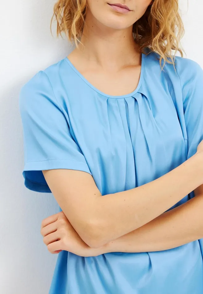 ROZA BLOUSE 15702 505 Light Blue 505 Women IN FRONT TOPS TSHIRTS