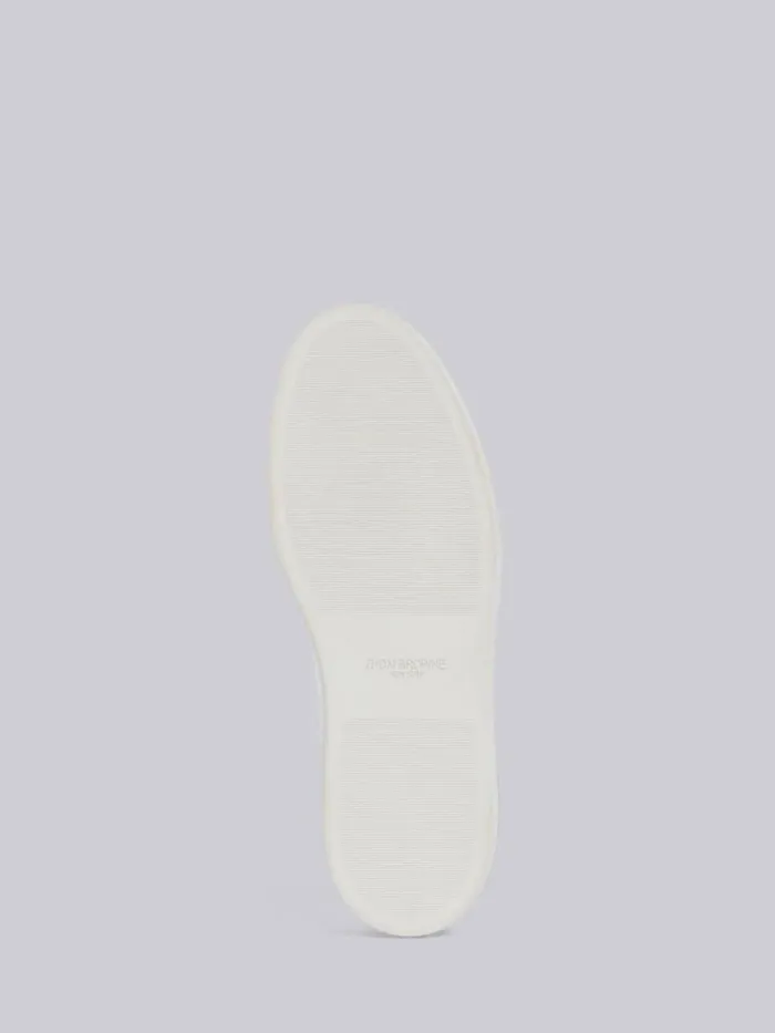 Rubber Calfskin Trainer White Men Thom Browne Sneakers Rubber Calfskin Trainer White Men Thom Browne Sneakers