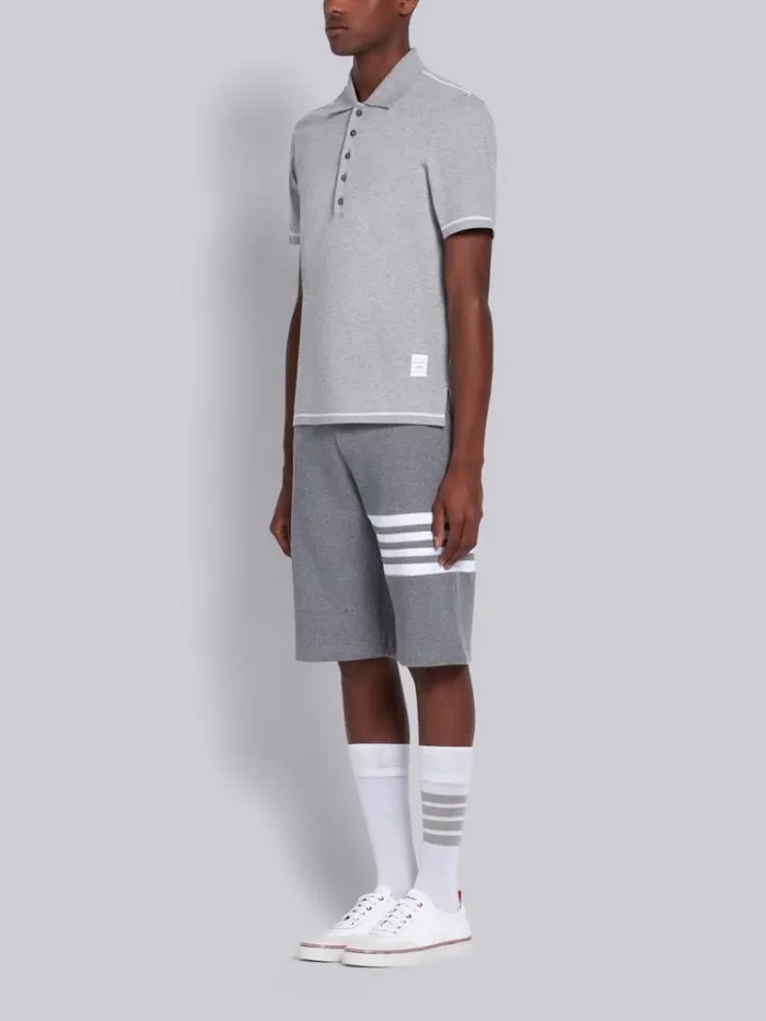 Rubber Calfskin Trainer White Men Thom Browne Sneakers Rubber Calfskin Trainer White Men Thom Browne Sneakers
