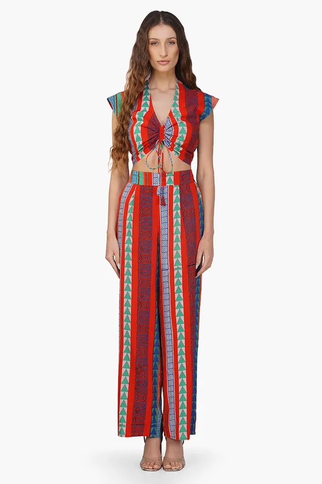 Ruby Aztec Printed Stripe Pant Ruby Aztec Printed Stripe Pant