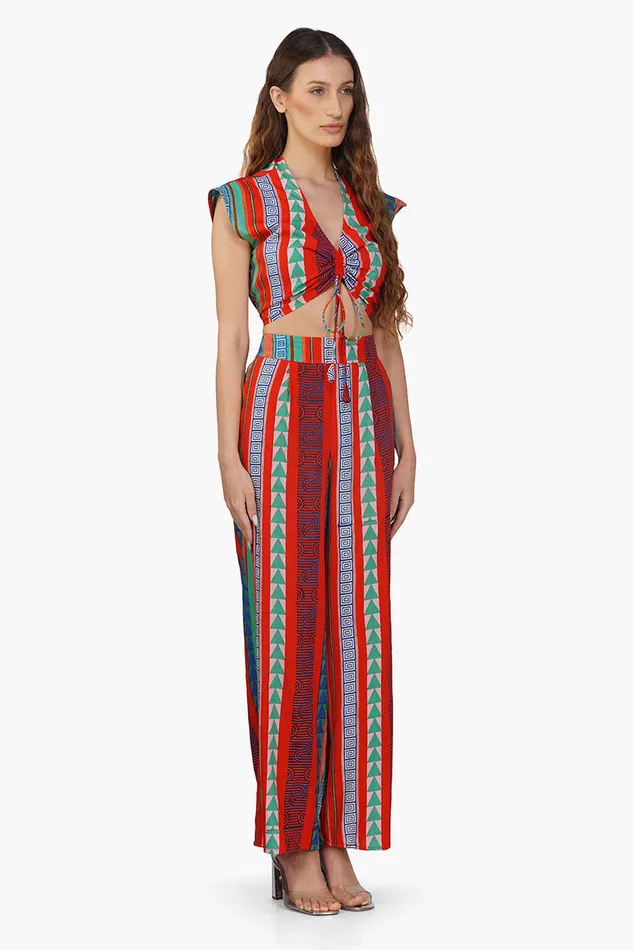 Ruby Aztec Printed Stripe Pant Ruby Aztec Printed Stripe Pant
