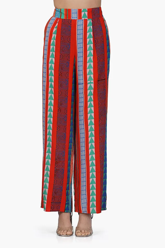 Ruby Aztec Printed Stripe Pant Ruby Aztec Printed Stripe Pant