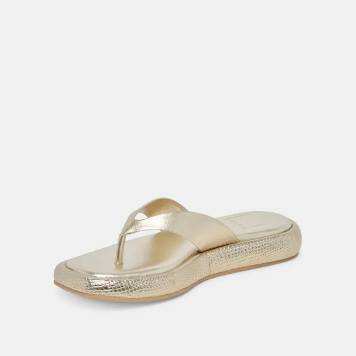 Sandals Women Dolce Vita Adin Sandals Platinum Distressed Leather
