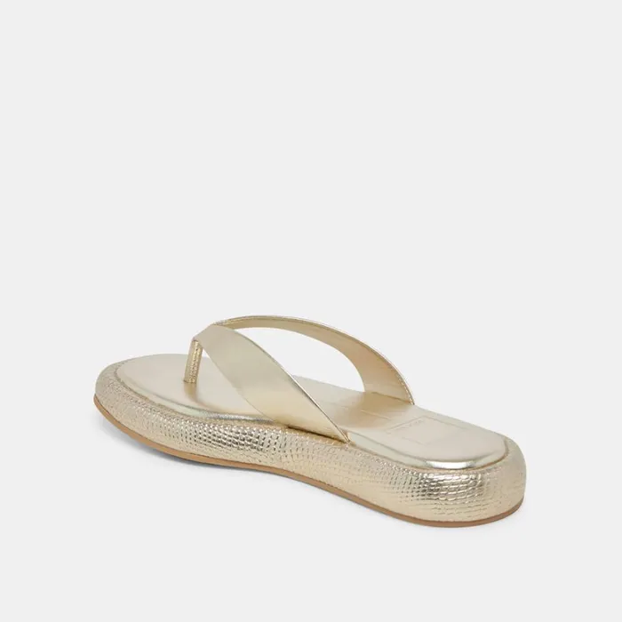 Sandals Women Dolce Vita Adin Sandals Platinum Distressed Leather