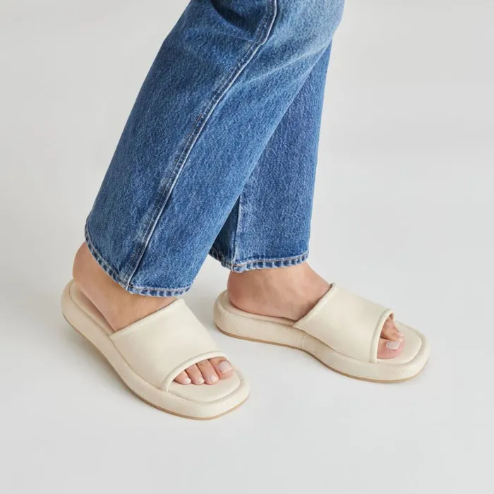 Sandals Women Dolce Vita Aisha Sandals Ivory Leather