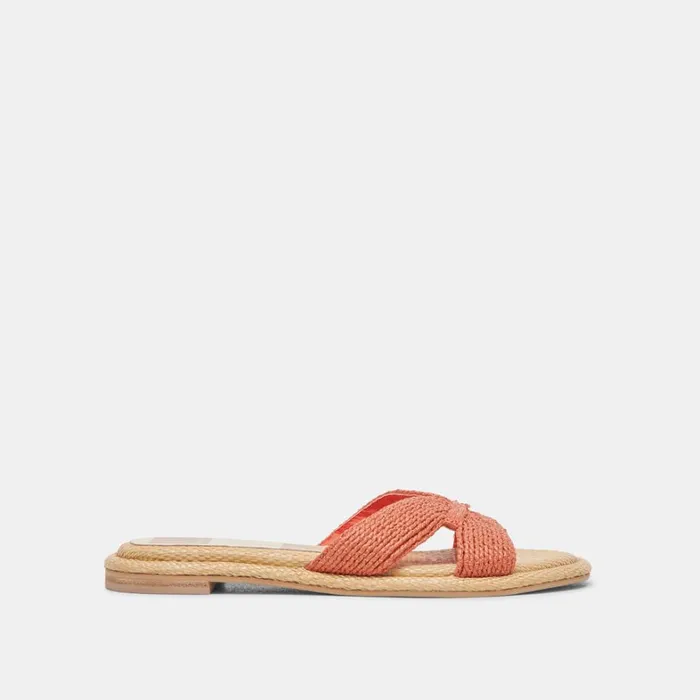 Sandals Women Dolce Vita Atomic Sandals Persimmon Raffia