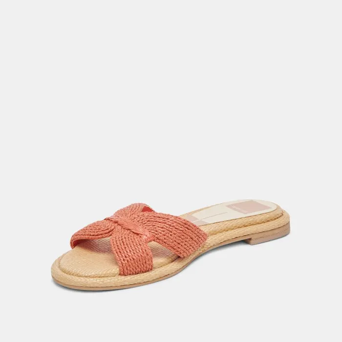 Sandals Women Dolce Vita Atomic Sandals Persimmon Raffia