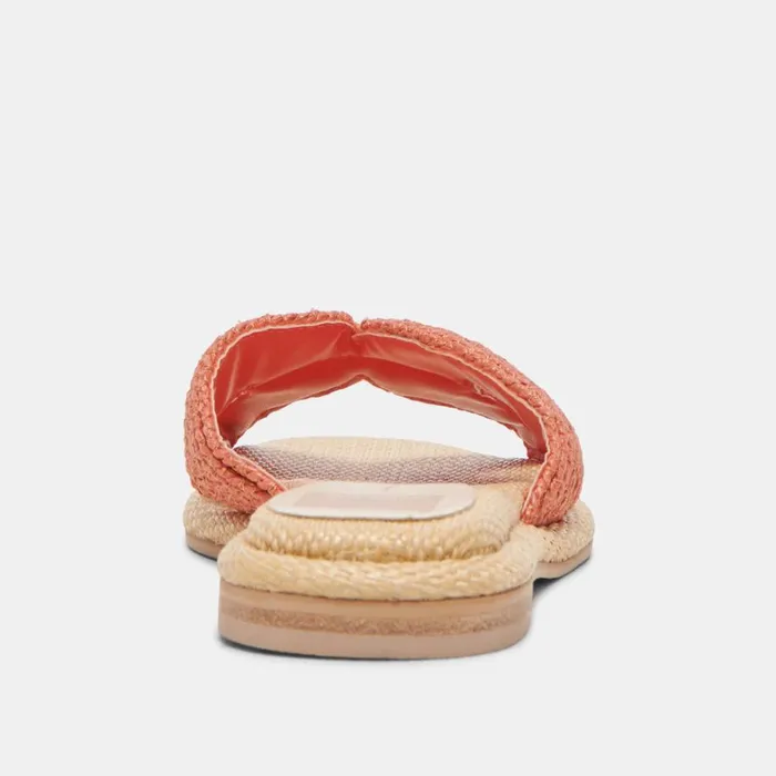 Sandals Women Dolce Vita Atomic Sandals Persimmon Raffia