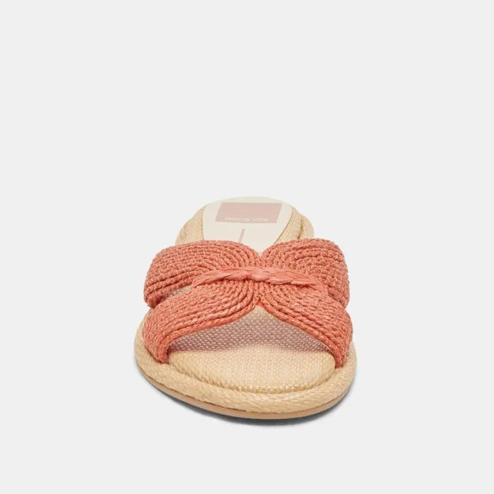 Sandals Women Dolce Vita Atomic Wide Sandals Persimmon Raffia