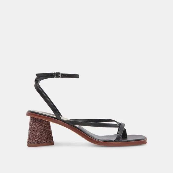 Sandals Women Dolce Vita Banita Sandals Black Leather