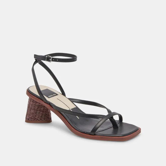 Sandals Women Dolce Vita Banita Sandals Black Leather