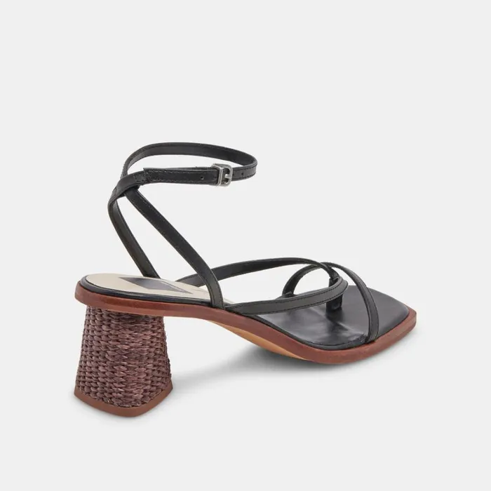 Sandals Women Dolce Vita Banita Sandals Black Leather