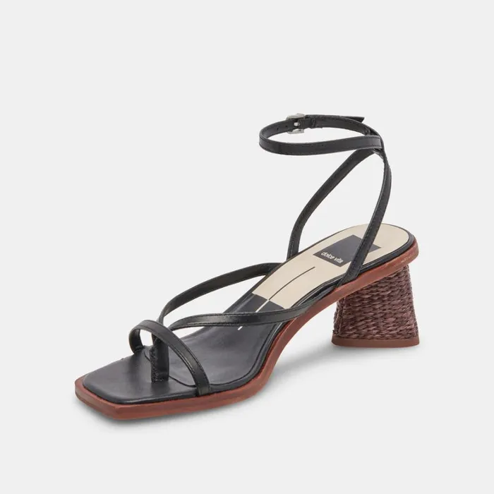 Sandals Women Dolce Vita Banita Sandals Black Leather