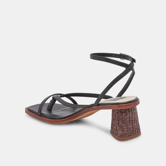 Sandals Women Dolce Vita Banita Sandals Black Leather