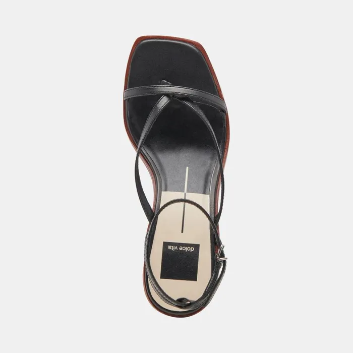 Sandals Women Dolce Vita Banita Sandals Black Leather