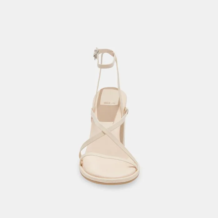 Sandals Women Dolce Vita Barly Heels Bone Leather