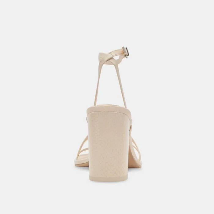Sandals Women Dolce Vita Barly Heels Bone Leather