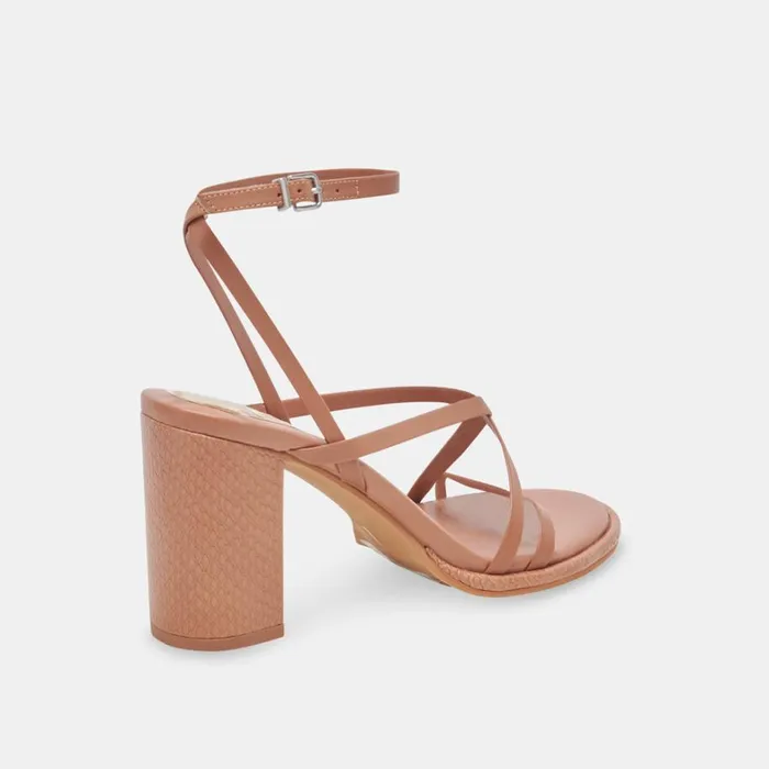 Sandals Women Dolce Vita Barly Heels Cider Leather