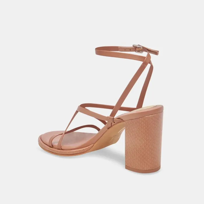 Sandals Women Dolce Vita Barly Heels Cider Leather