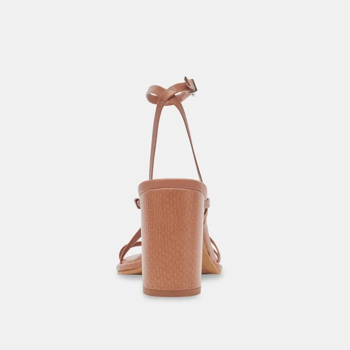 Sandals Women Dolce Vita Barly Heels Cider Leather