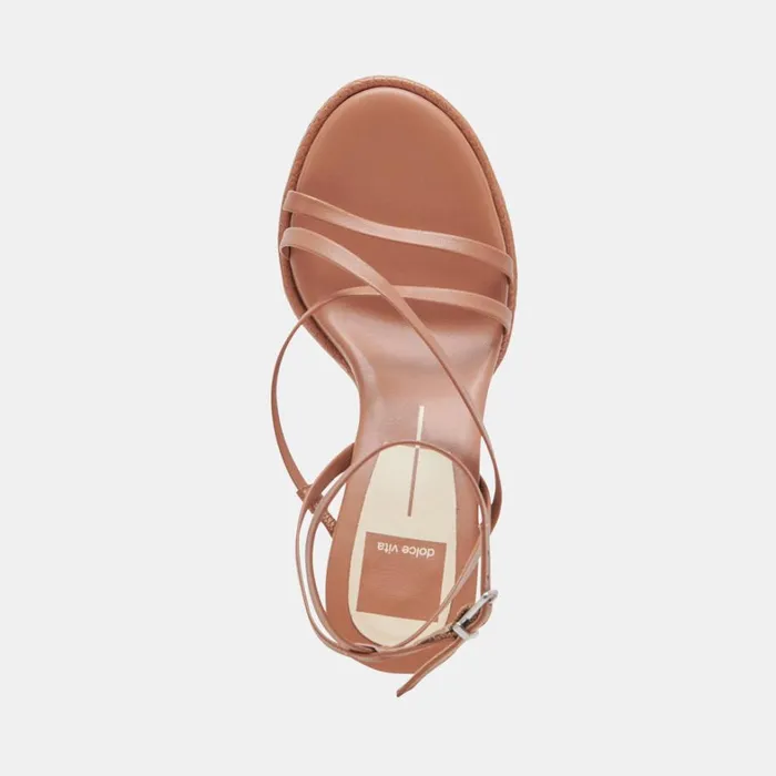 Sandals Women Dolce Vita Barly Heels Cider Leather