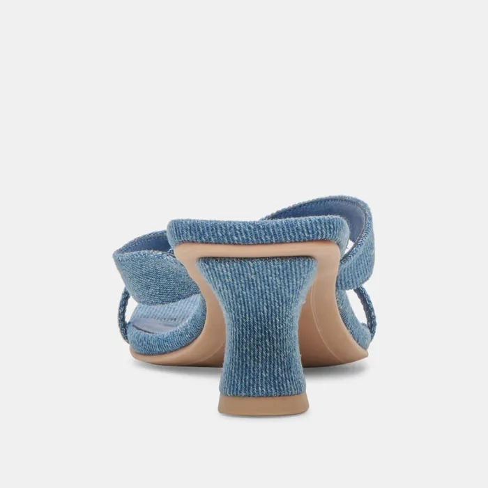 Sandals Women Dolce Vita Brevel Heels Blue Denim