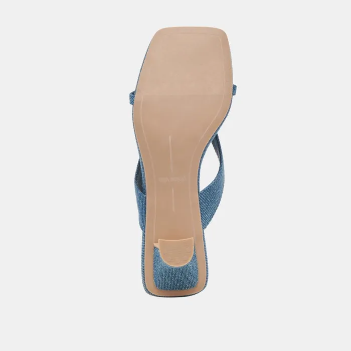 Sandals Women Dolce Vita Brevel Heels Blue Denim
