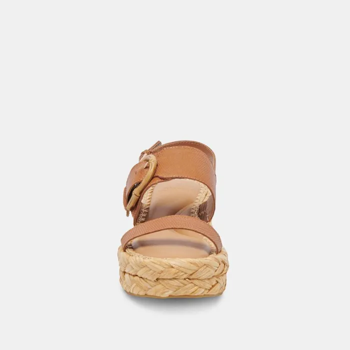 Sandals Women Dolce Vita Chera Sandals Tan Embossed Leather