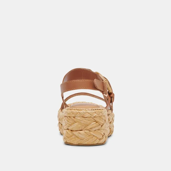 Sandals Women Dolce Vita Chera Sandals Tan Embossed Leather