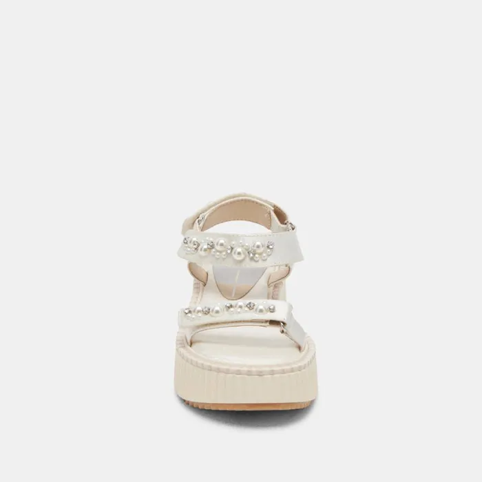 Sandals Women Dolce Vita Debra Pearl Sandals Vanilla Pearls