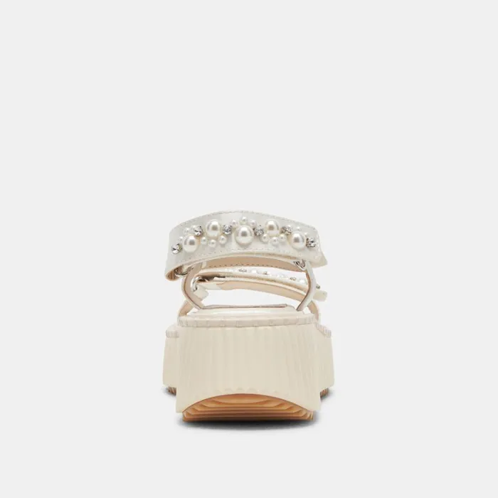 Sandals Women Dolce Vita Debra Pearl Sandals Vanilla Pearls
