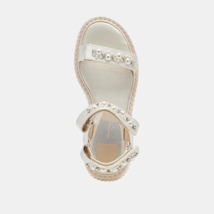 Sandals Women Dolce Vita Debra Pearl Sandals Vanilla Pearls