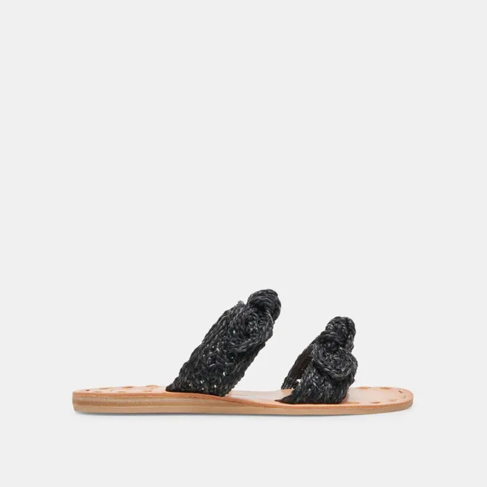 Sandals Women Dolce Vita Dinah Wide Sandals Onyx Raffia