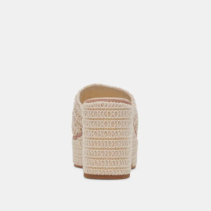 Sandals Women Dolce Vita Ladin Heels Dove Woven