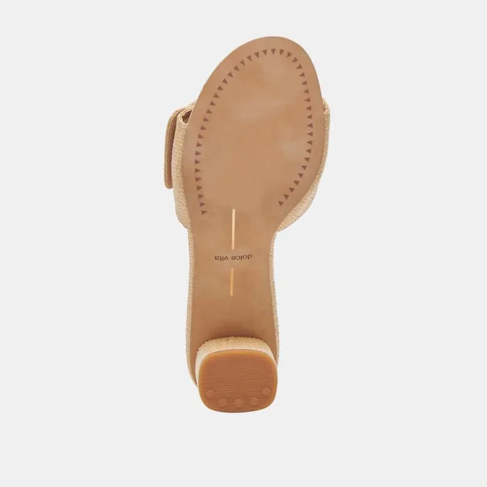 Sandals Women Dolce Vita Laika Heels Lt Natural Raffia