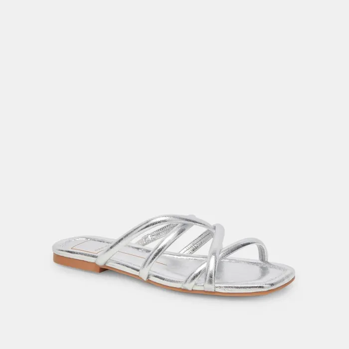 Sandals Women Dolce Vita Lanza Sandals Silver Metallic Stella