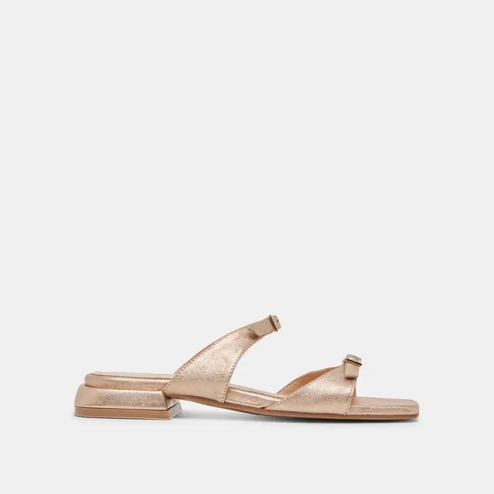 Sandals Women Dolce Vita Lavern Sandals Gold Metallic Leather