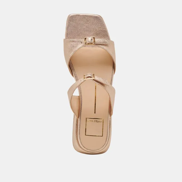 Sandals Women Dolce Vita Lavern Sandals Gold Metallic Leather