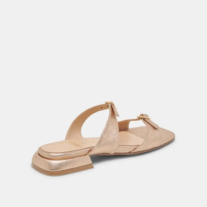 Sandals Women Dolce Vita Lavern Sandals Gold Metallic Leather
