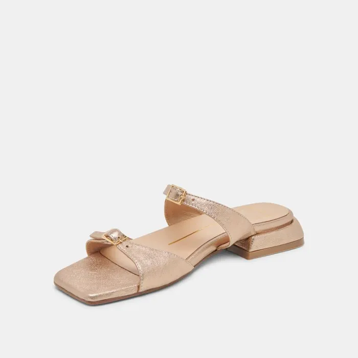 Sandals Women Dolce Vita Lavern Sandals Gold Metallic Leather