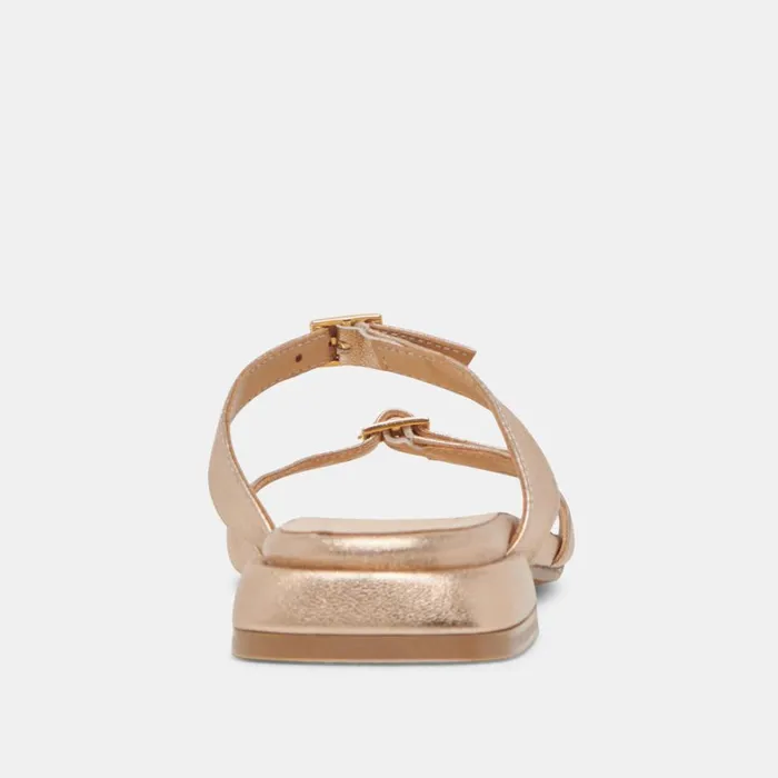 Sandals Women Dolce Vita Lavern Sandals Gold Metallic Leather