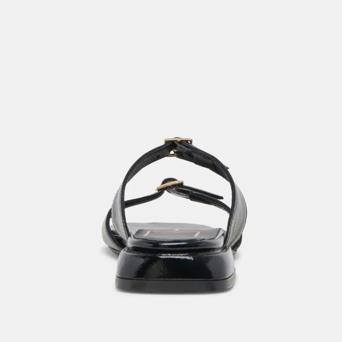 Sandals Women Dolce Vita Lavern Sandals Midnight Crinkle Patent