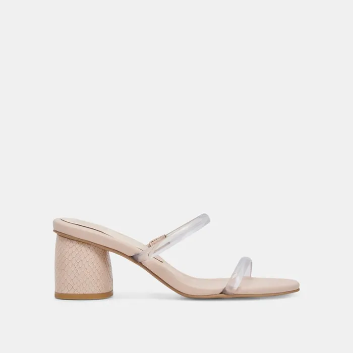 Sandals Women Dolce Vita Mandie Heels Crystal Vinyl