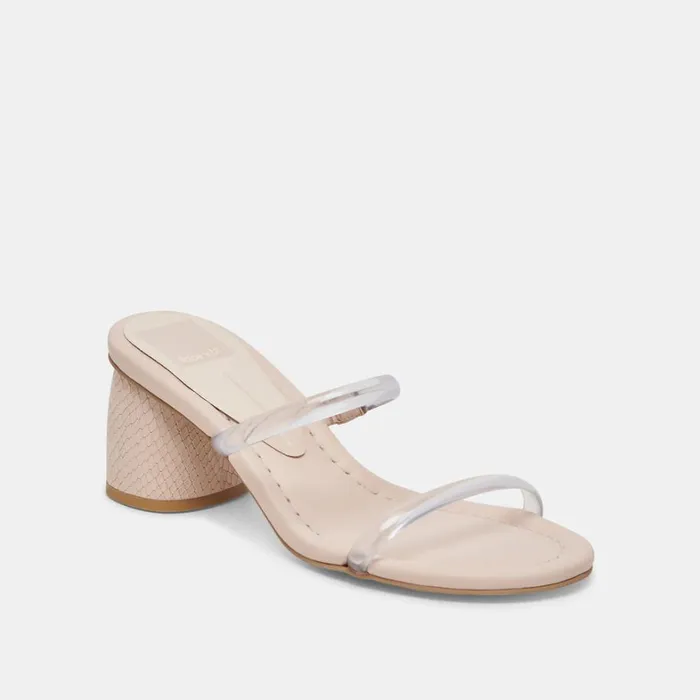 Sandals Women Dolce Vita Mandie Heels Crystal Vinyl