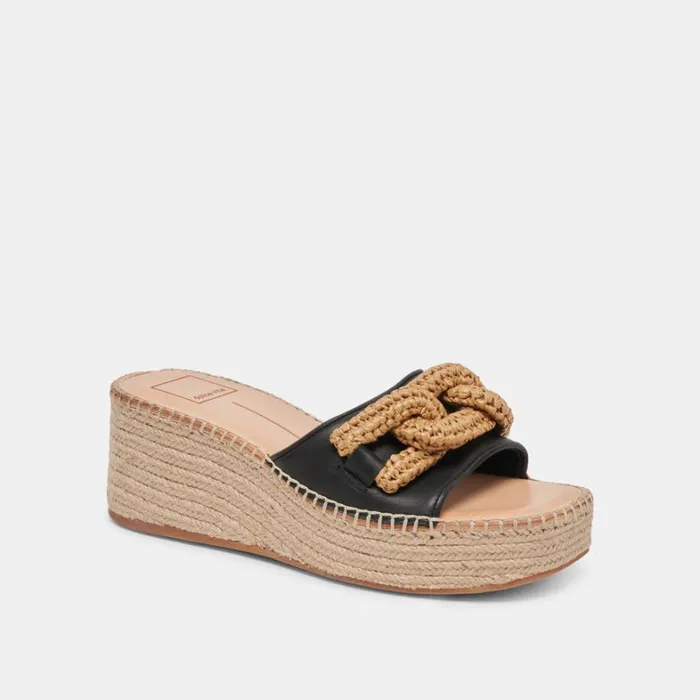Sandals Women Dolce Vita Narnia Sandals Black Leather