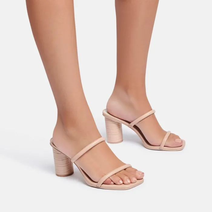 Sandals Women Dolce Vita Noles Heels Cream Stella