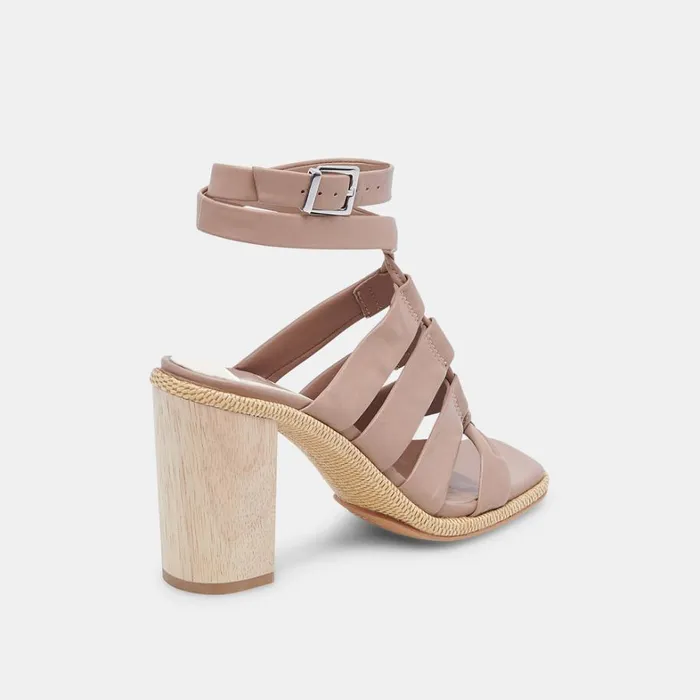 Sandals Women Dolce Vita Olema Heels Cafe Leather
