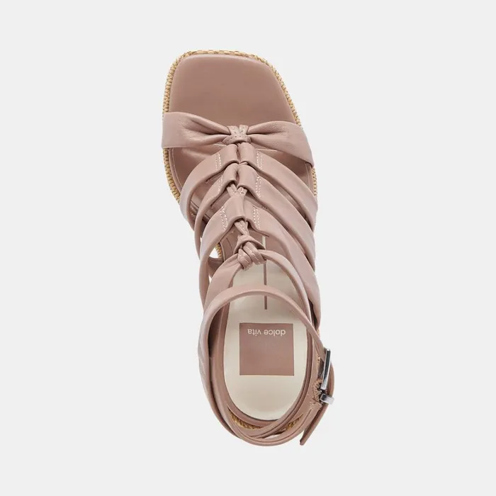 Sandals Women Dolce Vita Olema Heels Cafe Leather